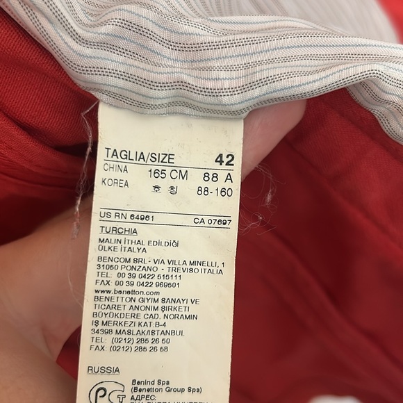 Women’s red spring/autumn jacket - Picture 3 of 3